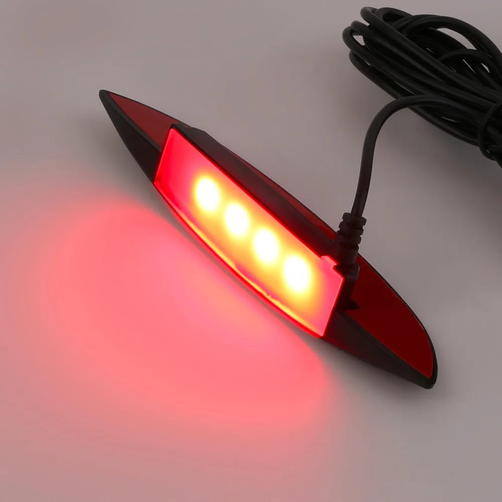 

4 Pcs Automobile Universal Truck Vehicles Bright Car Wheel Eyebrow Shape Lamp Car LED Wheel Decorative Lights Warning Lamp light