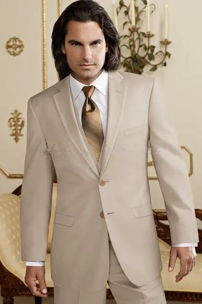 

Groom Tuxedos Best man Suit Wedding Groomsman/Men Suits Light Brige groom Suit ( jacket+Pants+vest+tie)