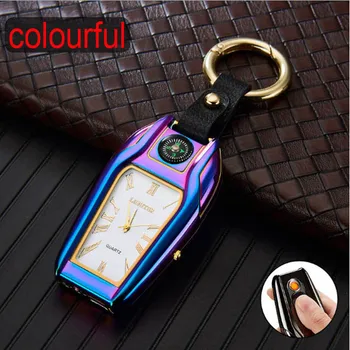 

Multifunctional watch USB cigarette lighter flashlight