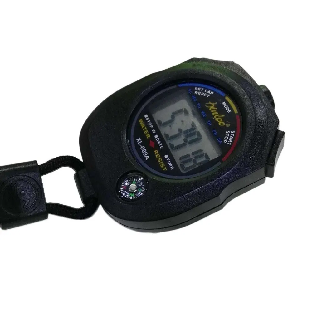 Portable ABS Time Counter Digital LCD Sports Stopwatch Professional Waterproof Sports Chronograph Durable Timer Drop shipping