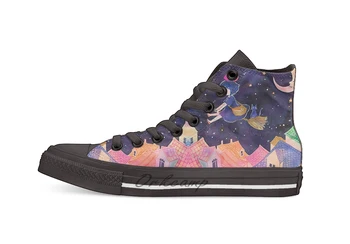

Little Witch Sleepy Time Casual High Top Canvas shoes sneakers For Drop shipping