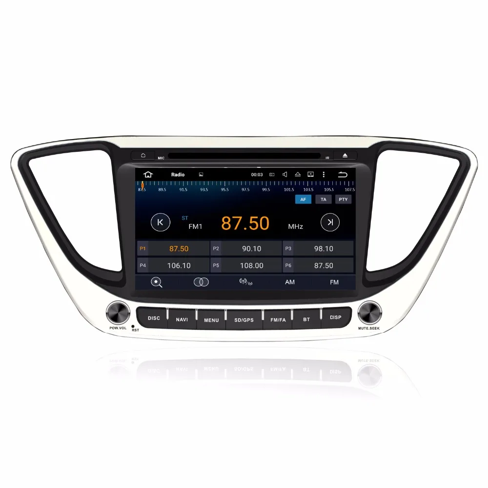 Top 8" Android Car DVD Player with GPS 3G/WIFI/BT TV DVR,Audio Radio Stereo,Car PC/multimedia headunit for Hyundai Verna 2016 2017 2