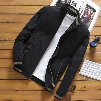 

New Men's Jacket 2019 Spring And Autumn Youth Street Fashion Leisure Fit Brand Jacket Casual Baseball Suit Chamarras Para Hombre