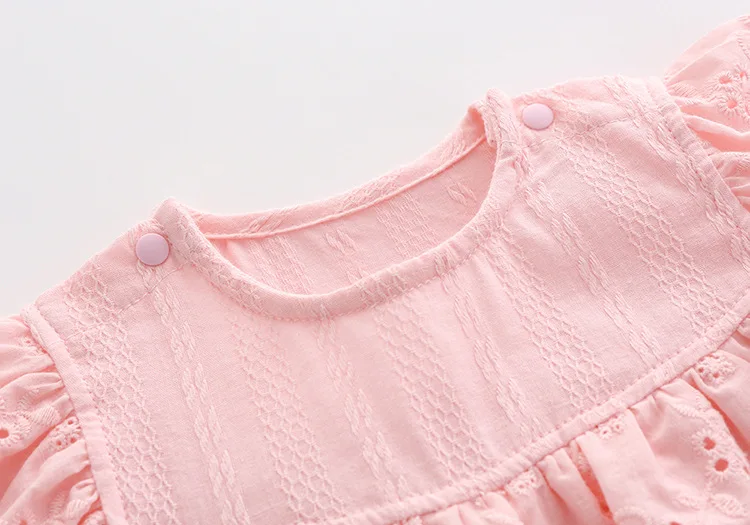 IYEAL/ брендовый комбинезон для новорожденных девочек, однотонный хлопковый комбинезон без рукавов с лепестками, летняя одежда для детей 0-12 месяцев