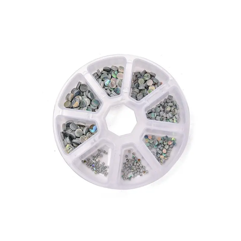 

400Pcs Colorful Shellfish Inlay 8 Sizes Fingerboard Dots For Mandolin Guitar Parts