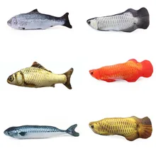 Fish Shape Cat Favor Toy catnip Fish Stuffed Pet Cat Kitten Teaser fish shaped pillow catnip