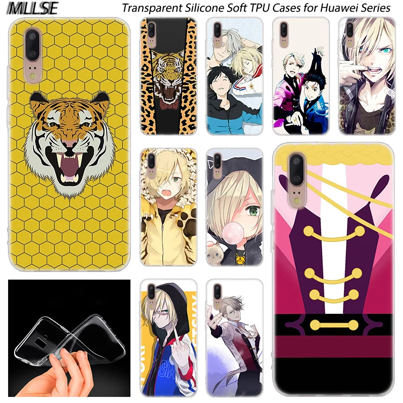 

Hot Anime YURI on ICE Soft Silicone Case for Huawei P30 P20 P10 P9 P8 Lite 2017 P30 P20 Pro Mini P Smart 2019 Plus Fashion Cover