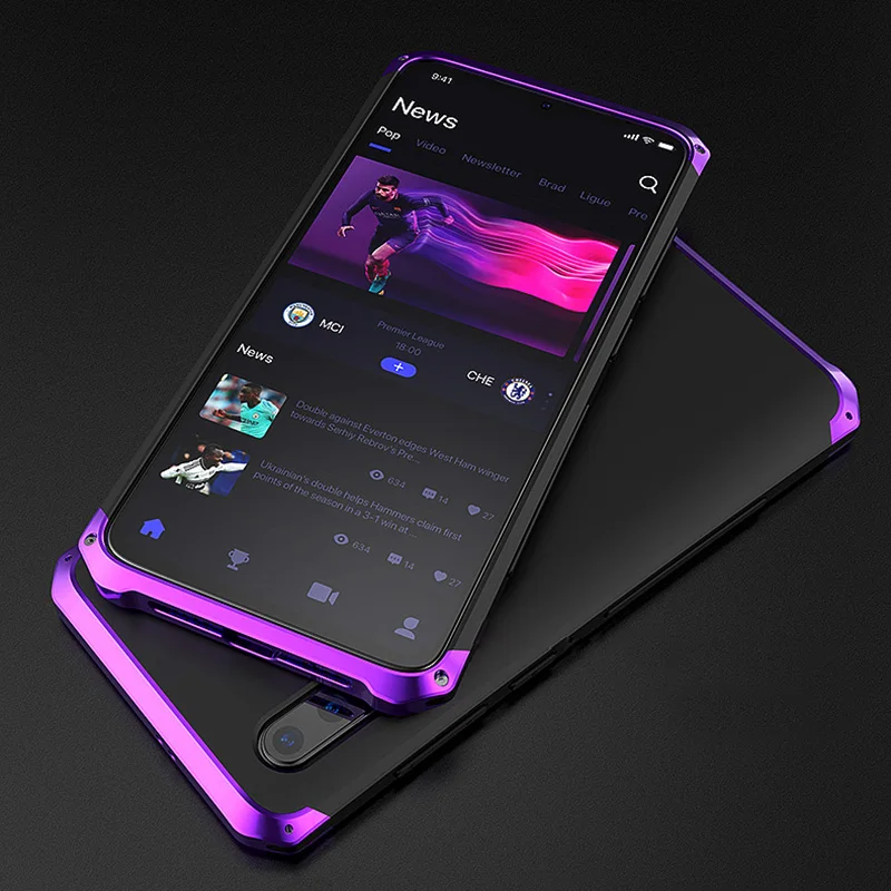 

For Xiaomi Mi9 SE Case Hard TPU Armor Shockproof Metal Frame Hybrid Phone Cover for Xiaomi MI 9SE Global Case Luxury Protect