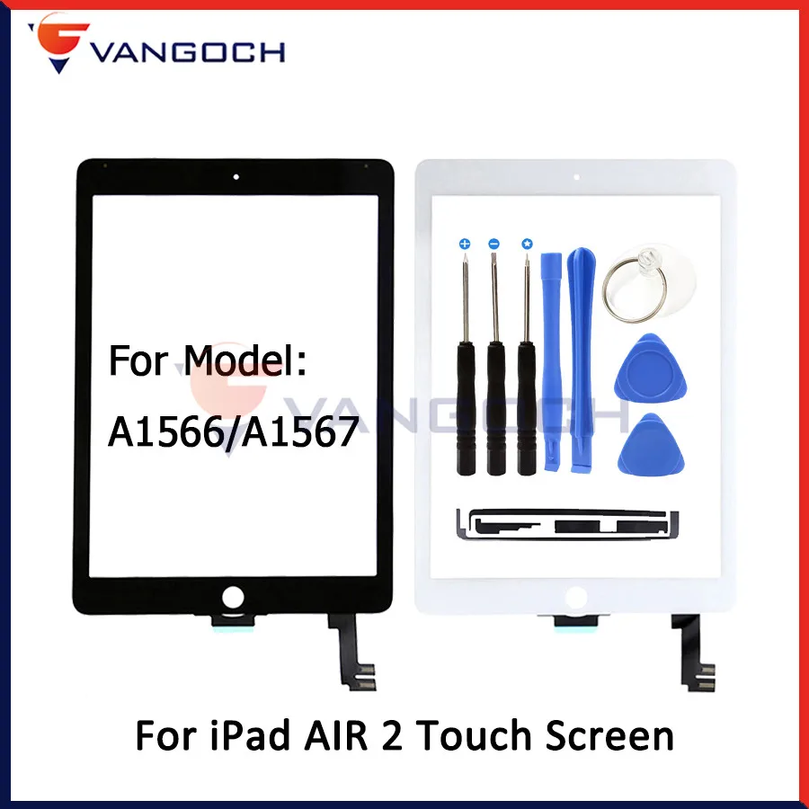 Класс AAA Одежда высшего качества для iPad Air 2 A1567 A1566 Сенсорный экран Стекло Digitizer