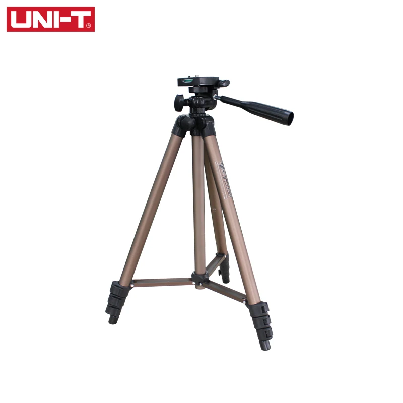 UNI-T 1.33 متر ليزر مستوى Rangefinder حامل ثلاثي القوائم الألومنيوم قابل للتعديل 360 دوران مستوى فقاعة لتلسكوب الليزر المدى مكتشف