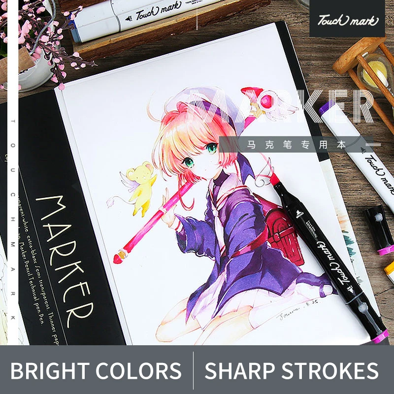 Preise TOUCHMARK A3 A4 Marker Pad 30 Blätter Professionelle Keine Eindringen Papier Zeichnung Album Sketch Für Student Künstler Kunst Liefert