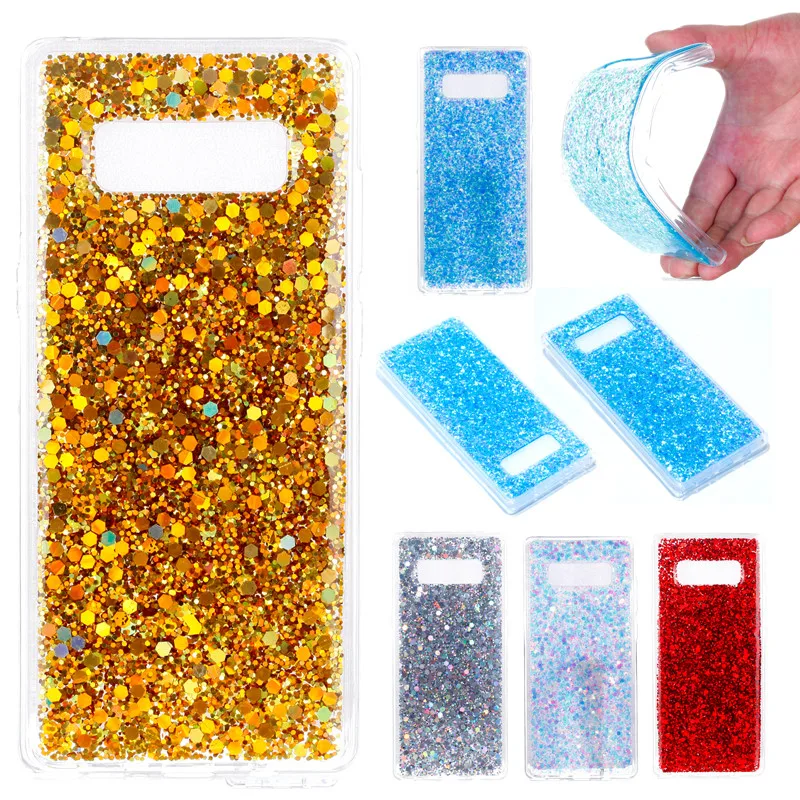 

For Samsung Note 8 Note8 Case Colored Shiny Glitter Silicone TPU Gel Soft Back Cover Phone Case for Samsung Galaxy Note 8 Note8