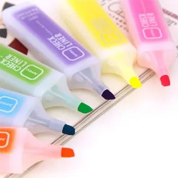 

Fresh stationery candy color large capacity neon pen marker pen marker pen