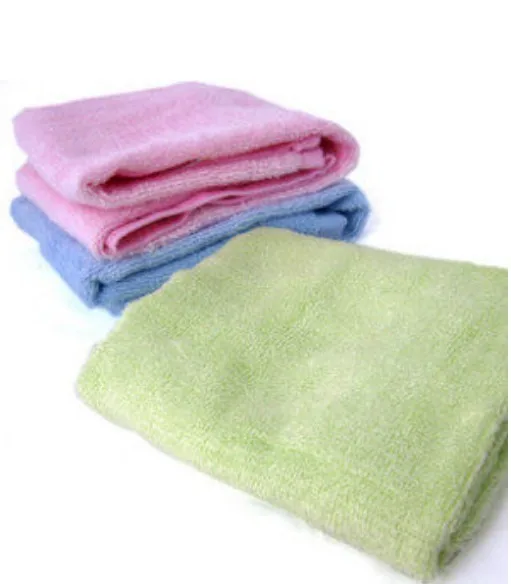 100 Bamboo Fiber Exfoliate Kitchen Dish Wash Cloth Washcloth Cleaning