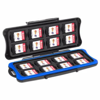 

Waterproof Cartridges Game Card Storage Box with 16 Game Card Slots and 16 Micro SD Card holders for Nintendo Nintend Switch NS