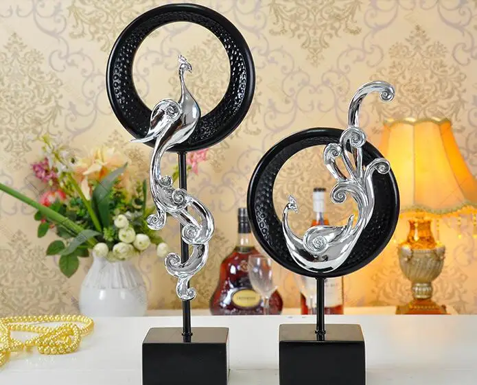 

home decoration Phoenix Creative retro ornaments Vintage Sculpture Resin King of Beasts Figurine Craftworks Gift Home and Office