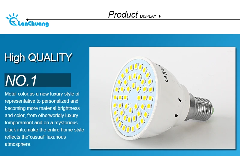 GU10 bombilla LED lámpara LED Spotlight 2835 SMD 48led 60led 80led alta potencia Lamparas LED AC220V 240 V LED Spot lampada