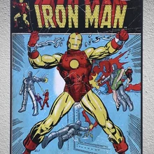 1 шт. супергерой Железный человек Marvel магазин оловянные таблички знаки таблички на стену украшения дропшиппинг Плакат Металл