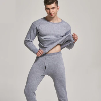 

Mens Thermal Underwear Set Winter Long Johns Thermo Suit 4XL Long Underpants Warm Shirt Mens Bodysuit Termica Slimming O Neck
