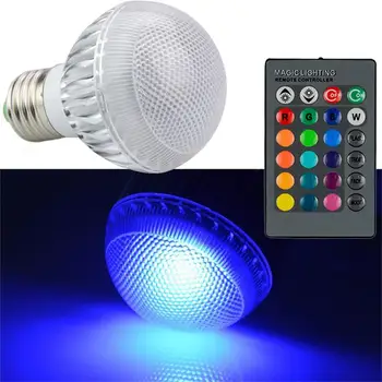 

TTLIFE 3W RGB E27 LED Light Bulb Lamp Spotlight AC85-265V + Remote Control Colors Changing free shipping