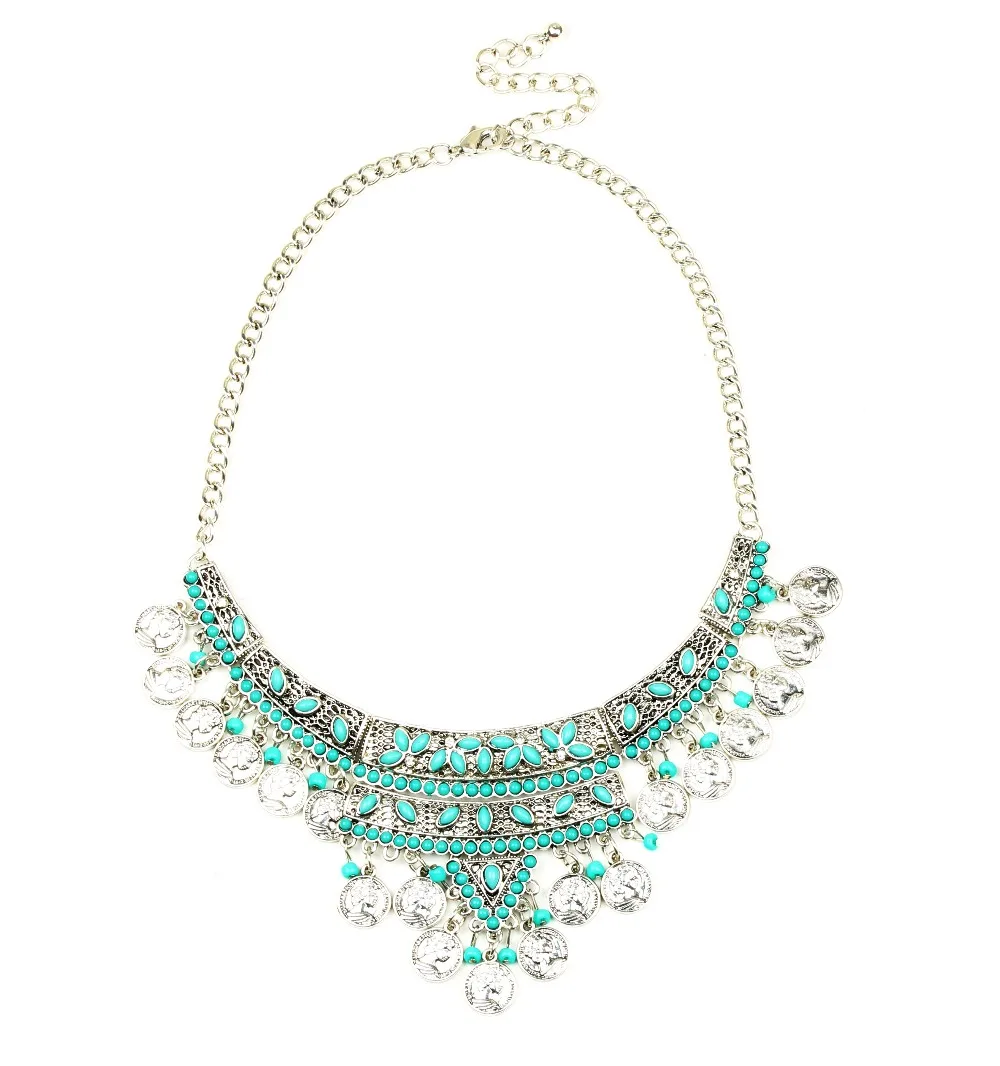 Fashionable turkey zinc silver jewelry wholesale silver necklace N21809