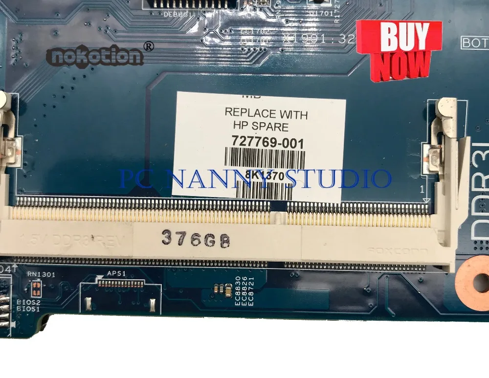 discounted PCNANNY 727769-001 for HP Probook 430 G1 laptop motherboard I3-4010U 48.4YV10.01N 727769-601 tested