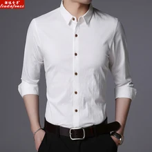 LIUDAFENZI рубашки с длинными рукавами, мужчины, молодые мужчины, бизнес, досуг, белый воротник, рубашки, мода, большие размеры и одежда