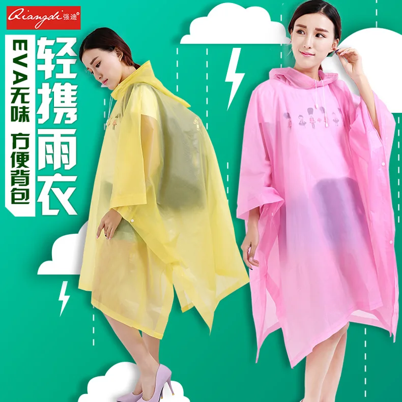 

100% Original Top Quality Fashion EVA Cloak-style Raincoat Yupi Men and Women Tourism Windbreaker-style Poncho Couples