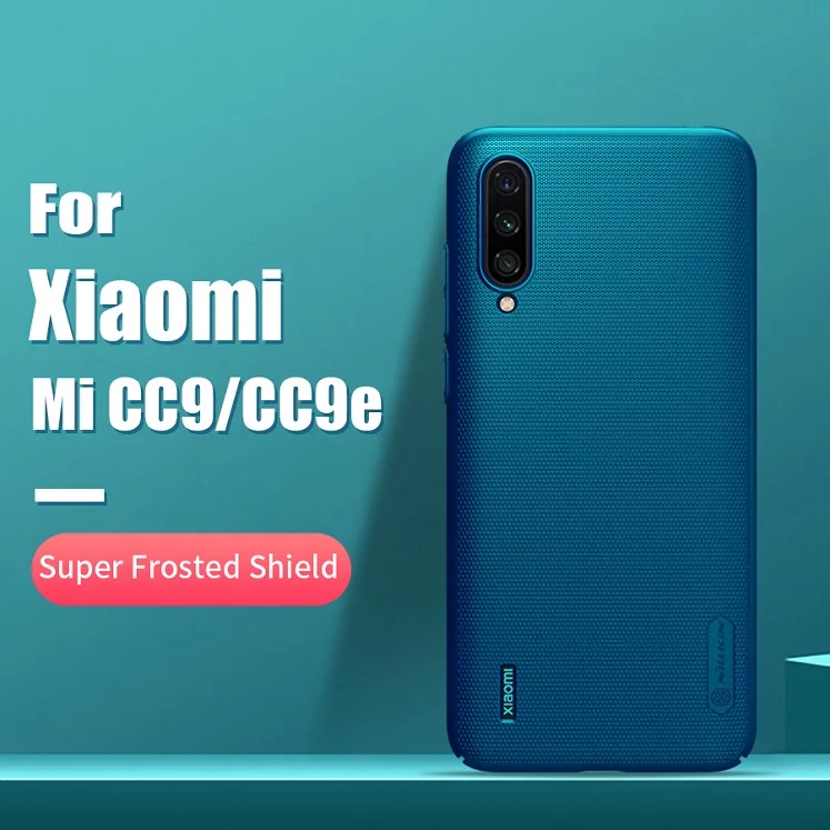 Для xiaomi mi cc9 чехол 6,39 NILLKIN матовый PC матовый жесткий чехол для телефона подарок держатель для xiaomi mi cc9e чехол cc9 e 6,08 - Цвет: Peacock Blue