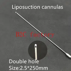 1 шт. красота пластическая хирургическая пара отверстие инъекции Cannula микрокатетер липосакция инструменты Liposuction Cannulas