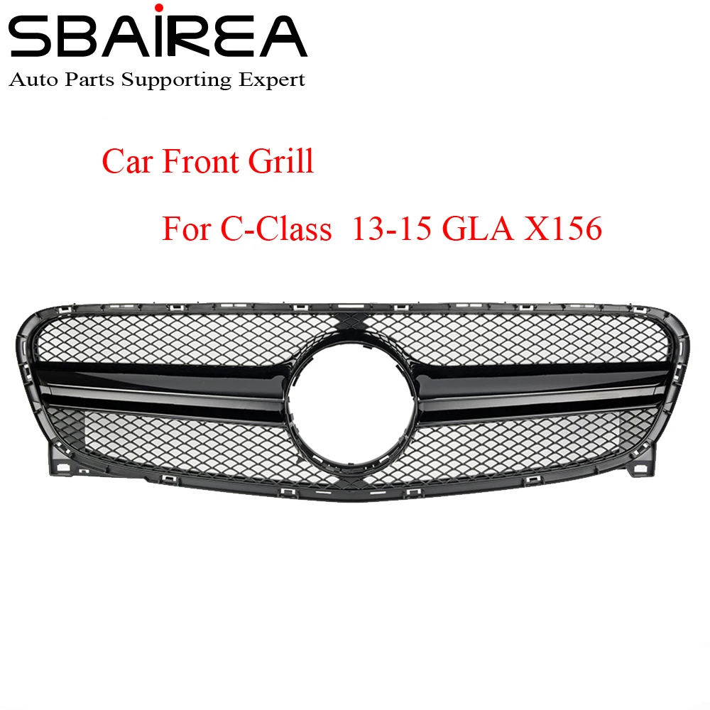

SBAIREA Car Racing Grill for GLA X156 Class AMG Grill GLA45 GLA180 GLA200 GLA250 2013-2015 Car Front Grille