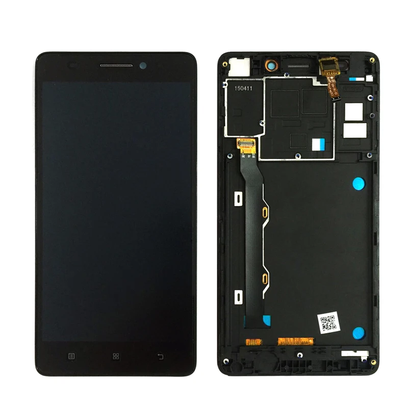 

Black For Lenovo A7000 LCD Display With Touch Screen Digitizer Assembly with Frame Free Shipping