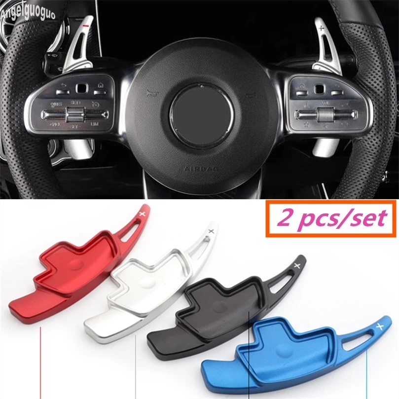 4 color Car Steering Wheel Paddle Shift Paddle Shifter Car-styling For Mercedes Benz A class W177 A180 A200 A220 2019 up styling