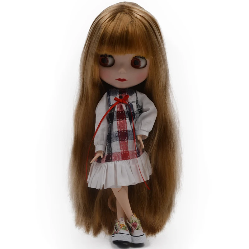 

Blyth Doll BJD, Neo Blyth Doll Nude Customized Frosted Face Dolls Can Changed Makeup and Dress DIY, 1/6 Ball Jointed Dolls SNO4