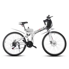 24″/26″Folding electric mountain bicycle lithium battery bikes electric bike battery bicycle Genuine freeshipping high quality
