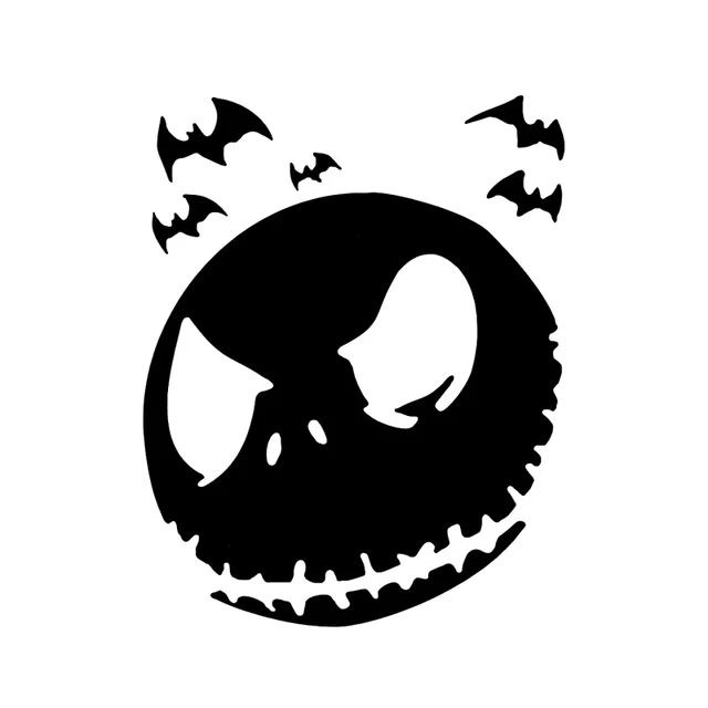 Qypf 10 1 12 8 Halloween Scary Ghost Face Decor Car Sticker Accessories Vinyl Silhouette C16 2331 Car Stickers Aliexpress