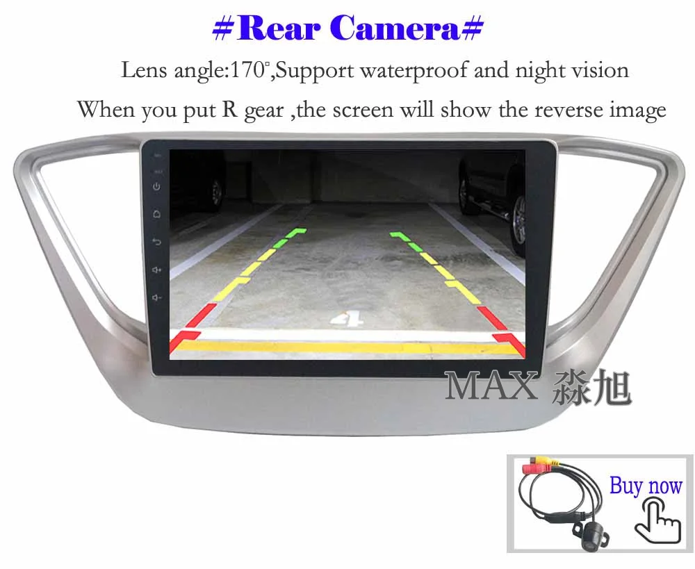 Excellent MAX GPS Navigation System Android 8.1.0 Car DVD For Hyundai Verna Solaris 2017 2018 Car Radio RDS Map SWC 4G WiFi Bluetooth Call 14