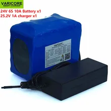 24V 10Ah 6S5P 18650 Battery Lithium Battery 25.2V 10000mAh Electric Bicycle Moped / Electric / Li-ion Battery Pack+ 1A Charger hk liitokala 24v 6ah 7s3p 18650 battery li ion battery 29 4v 6000mah electric bicycle moped electric 2a charger