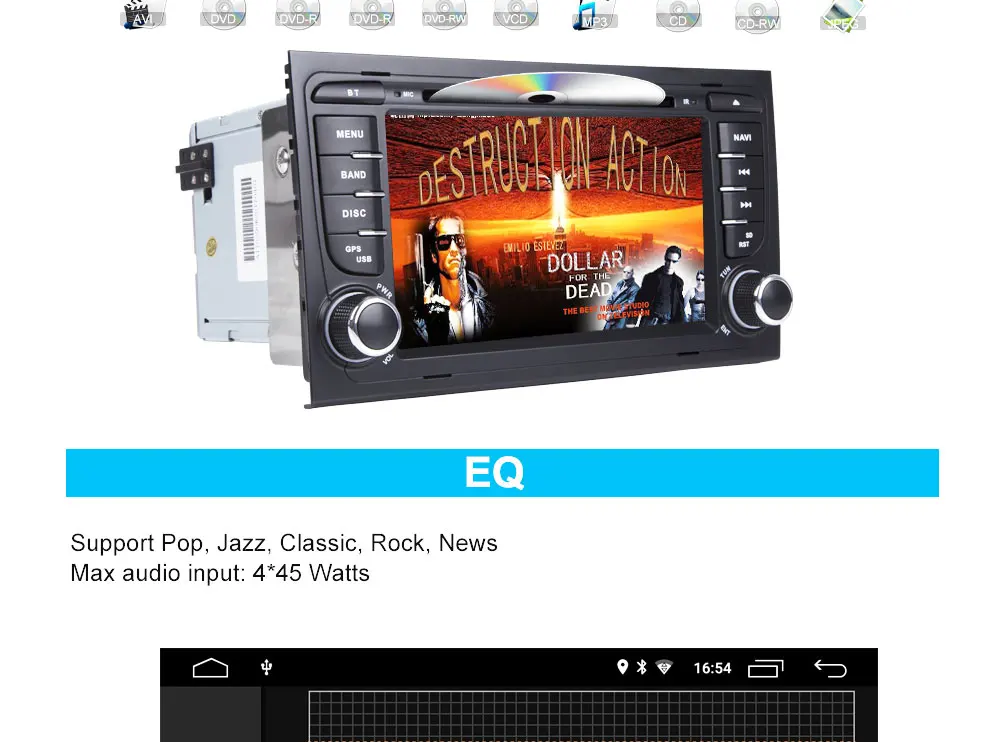 Best 2 Din Android Car Stereo Car Multimedia Player for Audi 2010 A4 S4 B6 B7 RS4 8E 8H 8F B9 Seat Exeo GPS DVD AutoRadio BT 7