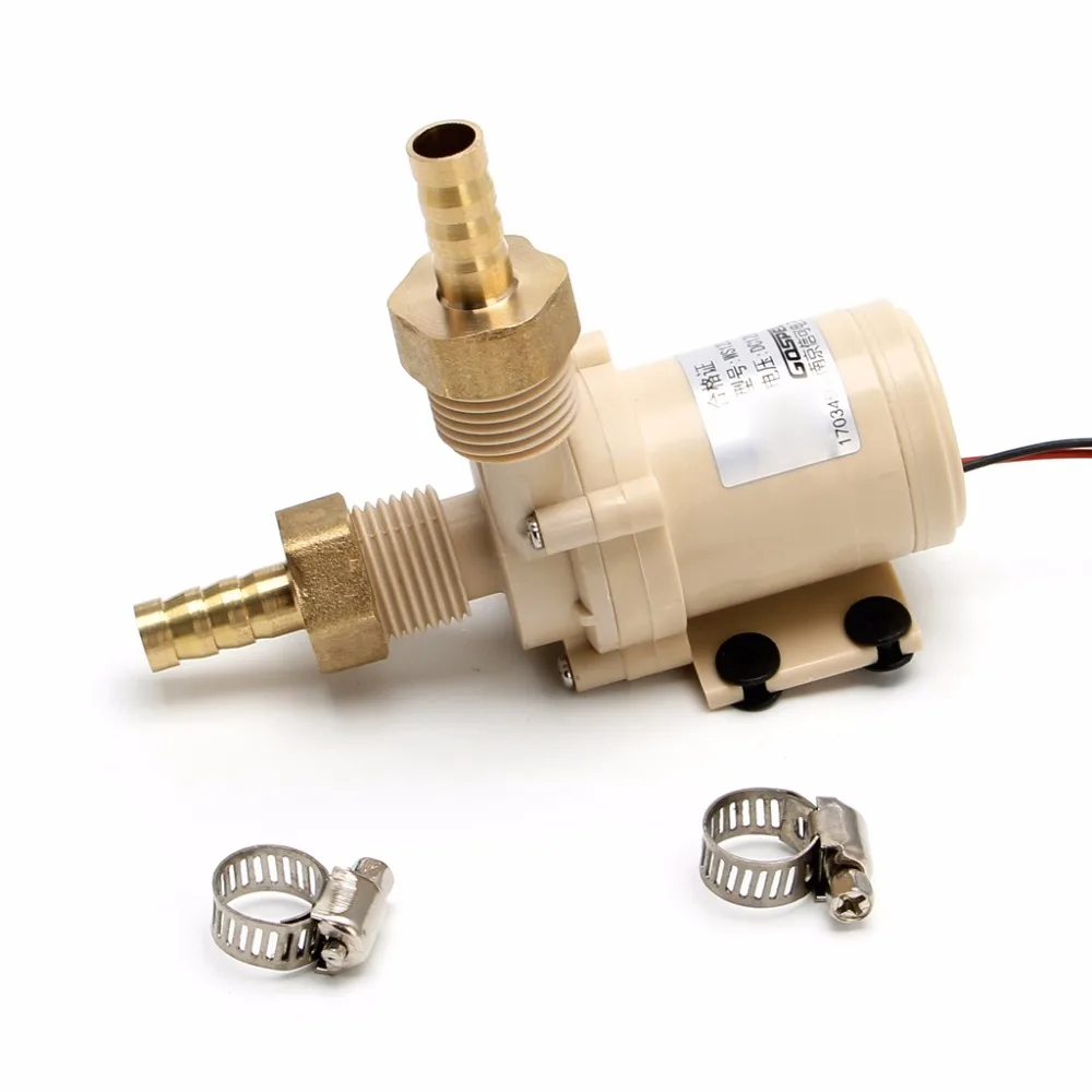 

DC 12V Solar Submersible Hot/Cooling Water Pump Circulation 212 Degree F Brushless Motor High Pressure Pumps