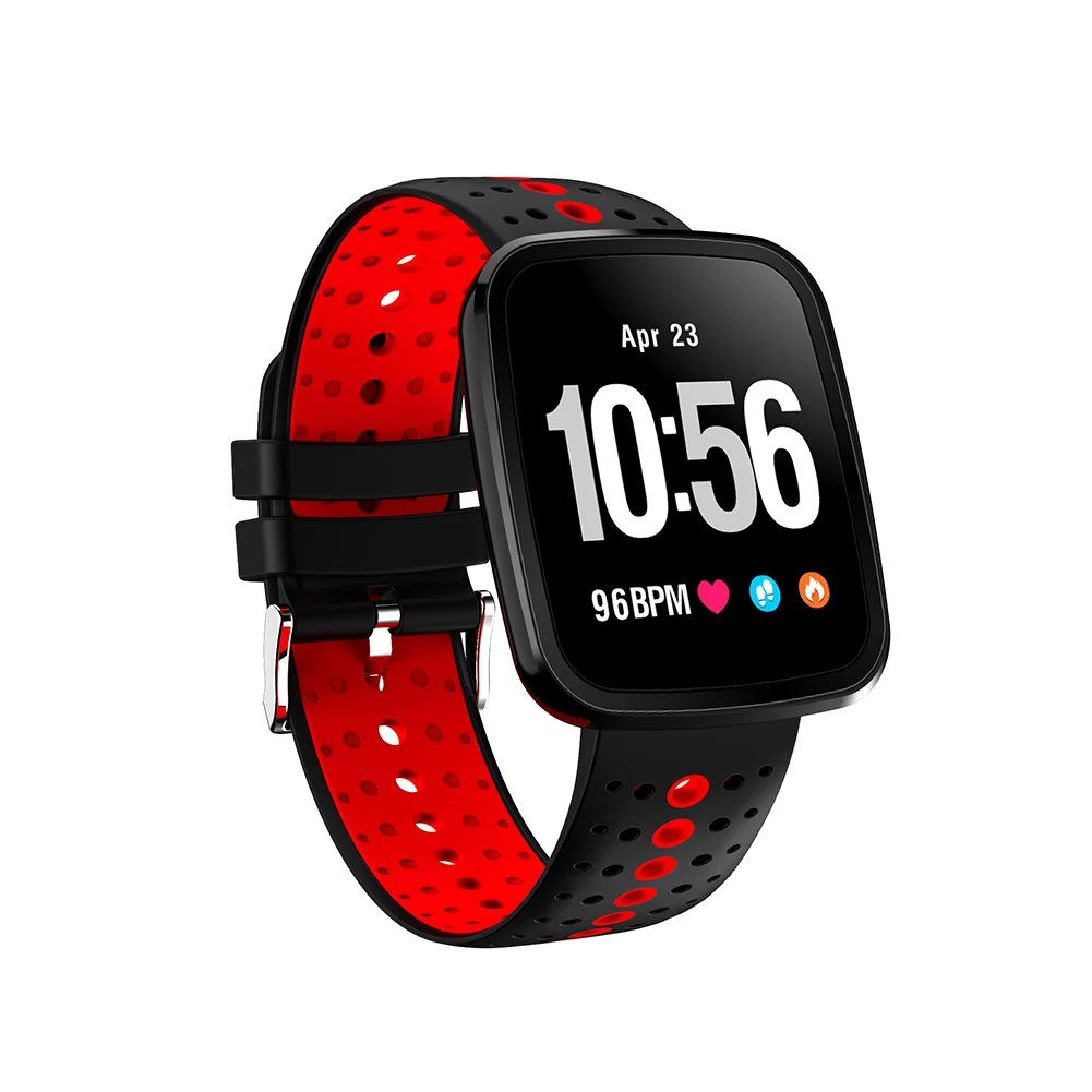 

Smart Colorful Screen V6 Bluetooth Heat Rate Monitor Pedometer Waterproof Watch