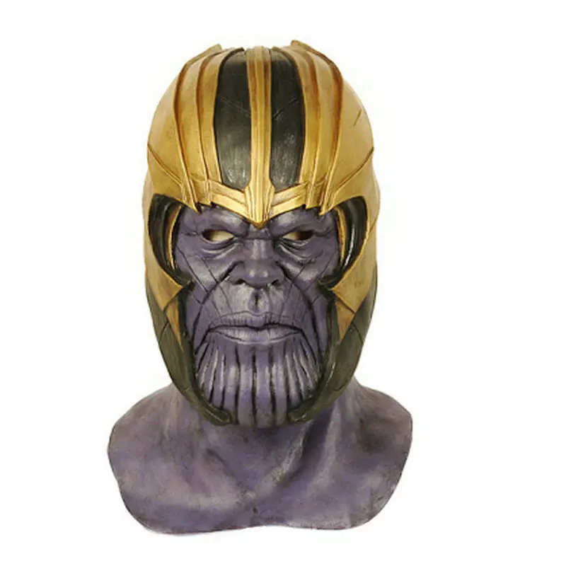 

The Avengers 4 Endgame Marvel Superhero Thanos Cosplay Masks Natural Latex High-end Mask Full Head Halloween Party Costume Props