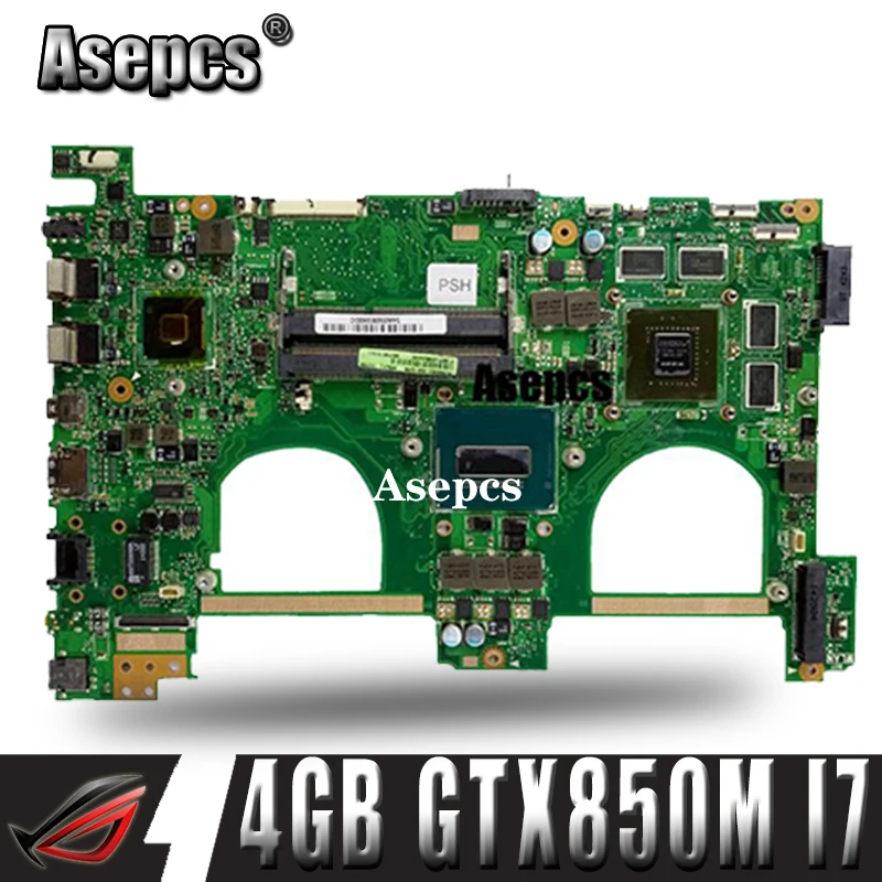 Asepcs 4 Гб + N550JK материнская плата для ноутбука For Asus N550JV Q550JV Q550J G550JK N550J тест