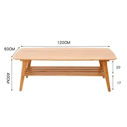 Современные Кофе Таблица Бамбуковая мебель Гостиная прямоугольник низкий Чай центр стола Дизайн крытый диван сбоку bamboo стол с полкой