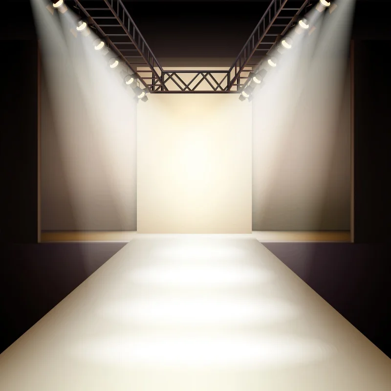 

Laeacco Spotlight Model Catwalk Stage Scene Photography Backgrounds Portrait Photographic Vinyl Backdrops For Photo Studio