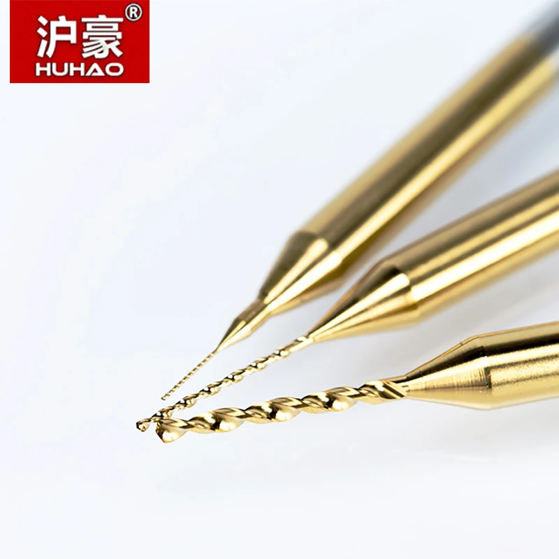 HUHAO 10 шт./лот Карбид с титановым покрытием PCB мини сверло 0 2 мм 1 Аксессуары для