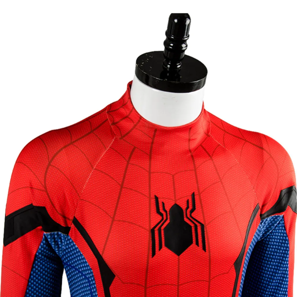 2017 Movie Spider-Man Homecoming Spiderman Civil War Cosplay Costume Outfit Suit