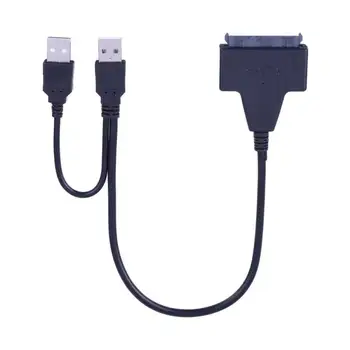 

Dual USB2.0 to SATA Cable Adapter 2.5 /3.5 Hard Driver Connection Cables Adapter For USB PC and laptop