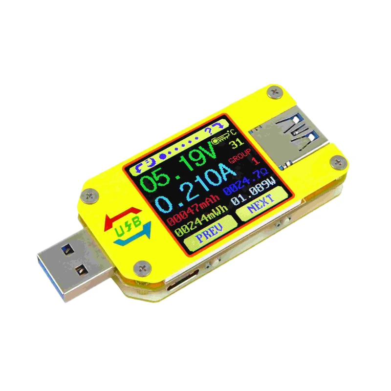 Lcd Display Usb Voltage Tester Current Meter Voltmeter Battery Charge Measure