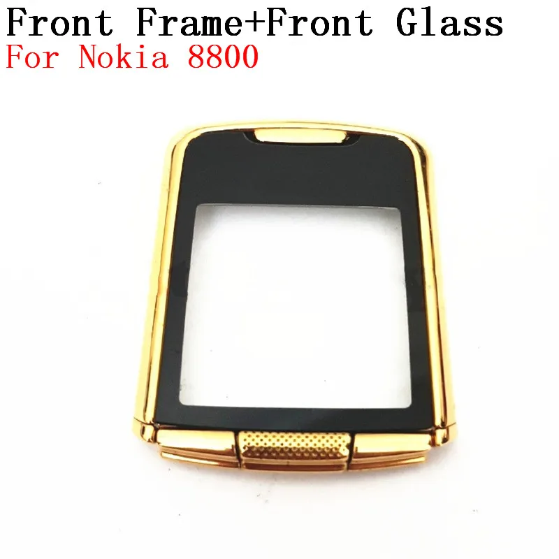 

RTBESTOYZ New LCD Front Glass Screen Outer Lens With Frame For Nokia 8800 Front Cover Glass Housing